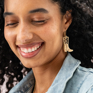 Ink & Alloy Lacey Boot Dangle Earrings