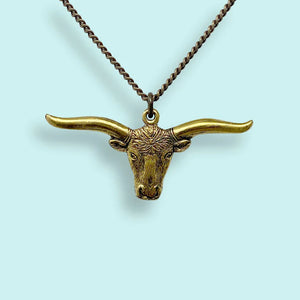 Longhorn Pendant Necklace