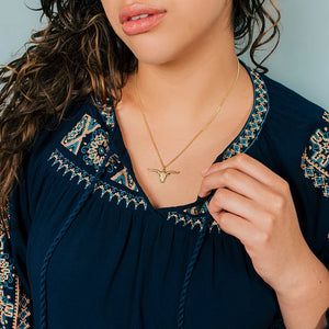 Longhorn Pendant Necklace