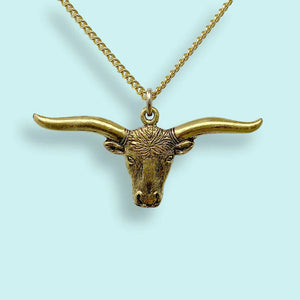Longhorn Pendant Necklace