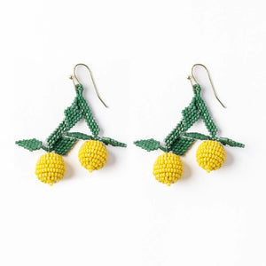 Ink & Alloy Lottie Lemon Bead Earrings