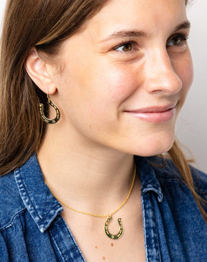 Ink & Alloy Madison Horseshoe Earrings
