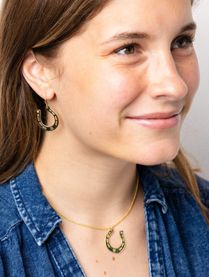 Ink & Alloy Madison Horseshoe Earrings