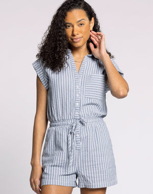 The Marina Striped Romper