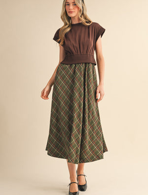 Girl on the Go Woven Plaid Dress