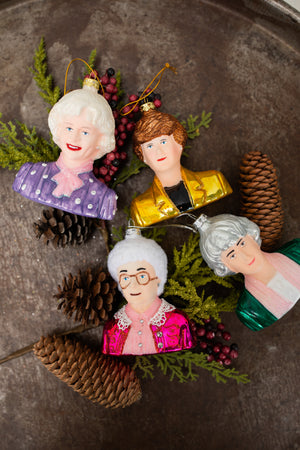 Nostalgic Glass Golden Girl Ornament
