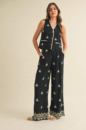 Vera Embroidered Pants