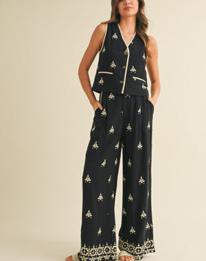 Vera Embroidered Pants