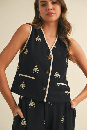 Vera Embroidered Vest