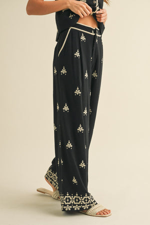 Vera Embroidered Pants