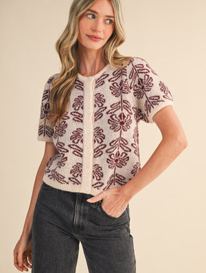 Florence Cherry Floral Sweater