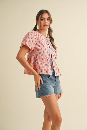 Tilly Tie Front Top