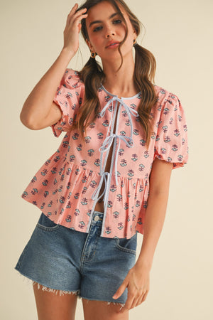 Tilly Tie Front Top