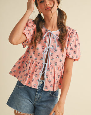 Tilly Tie Front Top