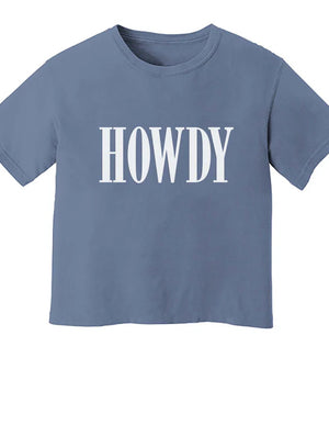 Howdy Texas Crop Tee
