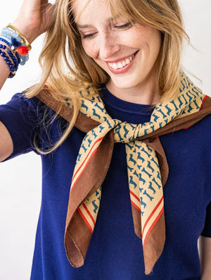 Ink & Alloy Olivia Dachshund Scarf