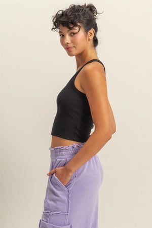 Camille Ribbed Crop Tank