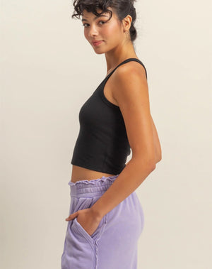 Camille Ribbed Crop Tank