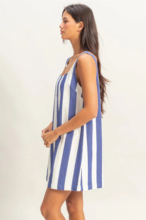 Hamptons Stripe Mini Dress