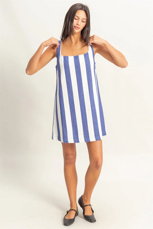 Hamptons Stripe Mini Dress