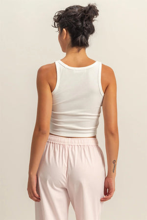 Camille Ribbed Crop Tank