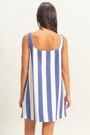 Hamptons Stripe Mini Dress