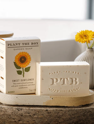 Plant the Box Sweet Sunflower Boxed Bar Soap