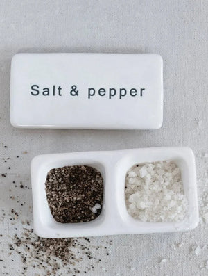 Ceramic Salt & Pepper Pinch Pot