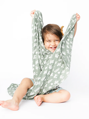 Stay Sharp Cactus Bamboo Blanket