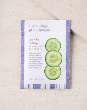 Cottage Greenhouse Cucumber & Honey Bath Salt Single Pack