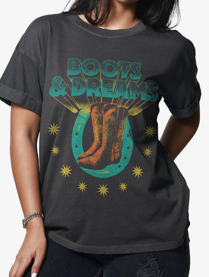 Boots & Dreams Vintage Boyfriend Tee