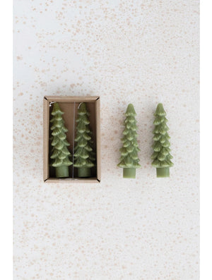 Cedar Tree Shaped Taper Candle