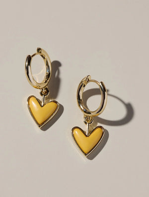 Stone Sweetheart Huggie Earring