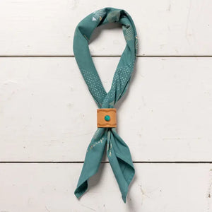 Jenni Earle Leather Turquoise Stud Slide