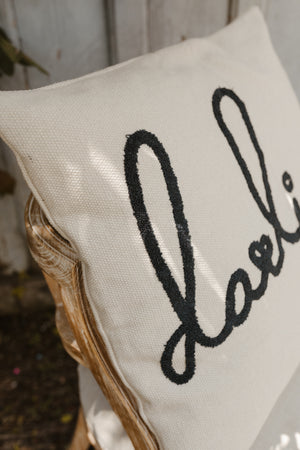 Darling Embroidered Pillow
