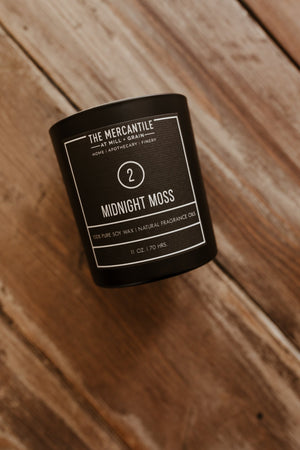 Mercantile Midnight Moss Candle