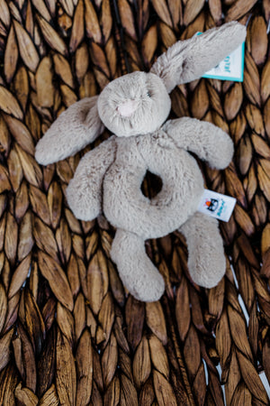 Jellycat Plush Bunny Ring Rattle