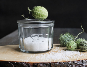 Glass Salt Cellar w/ Lid