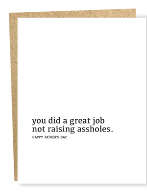 You Did A Great Job Card | Father's Day