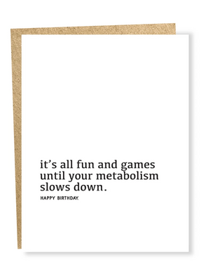 Birthday Metabolism Card