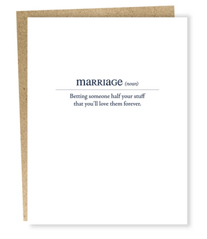 Marriage Bet Card