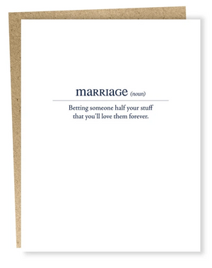 Marriage Bet Card