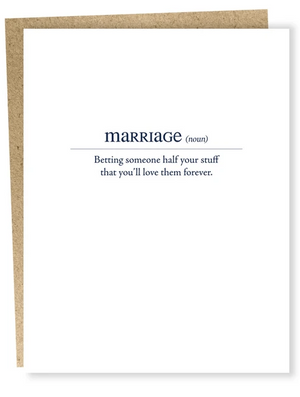 Marriage Bet Card