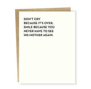 Don't Cry Divorce Card