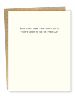 Personal Style Card