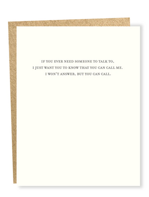 You Can Call Me Card