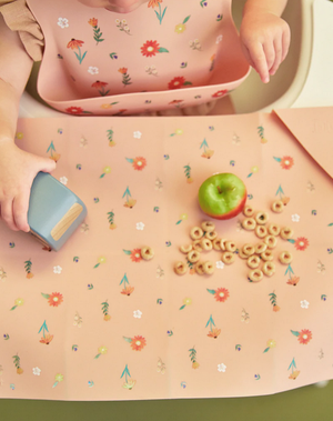 Wildflower Ripe Peach Silicone Placemat