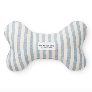 The Foggy Dog Seersucker Bone Toy