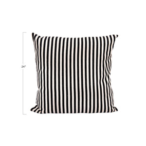 Striped Floor Woven Pillow