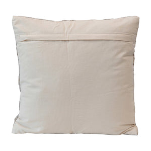 Cotton & Jute Appliquéd Pillow
